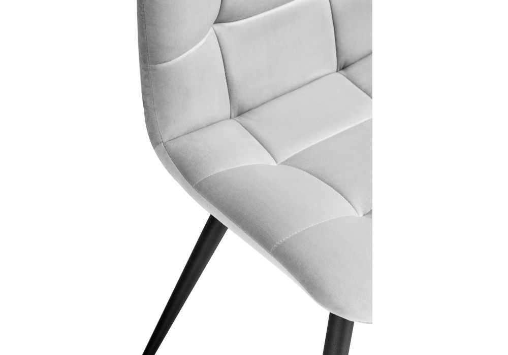 Стул на металлокаркасе Чилли К светло-серый / черный