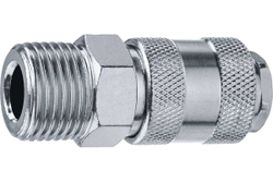 Переходник ЗУБР Профессионал 1/2"M - рапид муфта 64911-1/2
