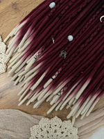 Войлочные дреды с тупым кончиком