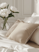 MOON Комплект постельного белья, сатин темно-бежевый