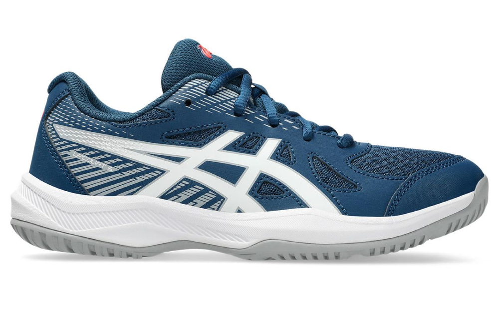 Детские теннисные кроссовки Asics Upcourt 6 GS - mako blue/white
