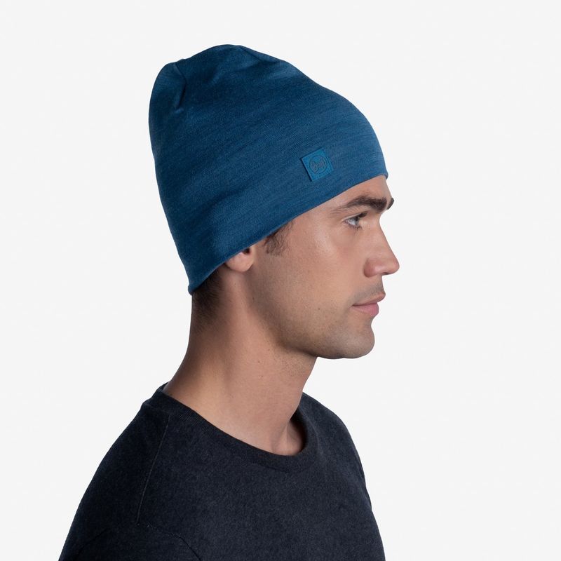 Теплая шерстяная шапка Buff Hat Wool Heavyweight Dusty Blue Фото 2