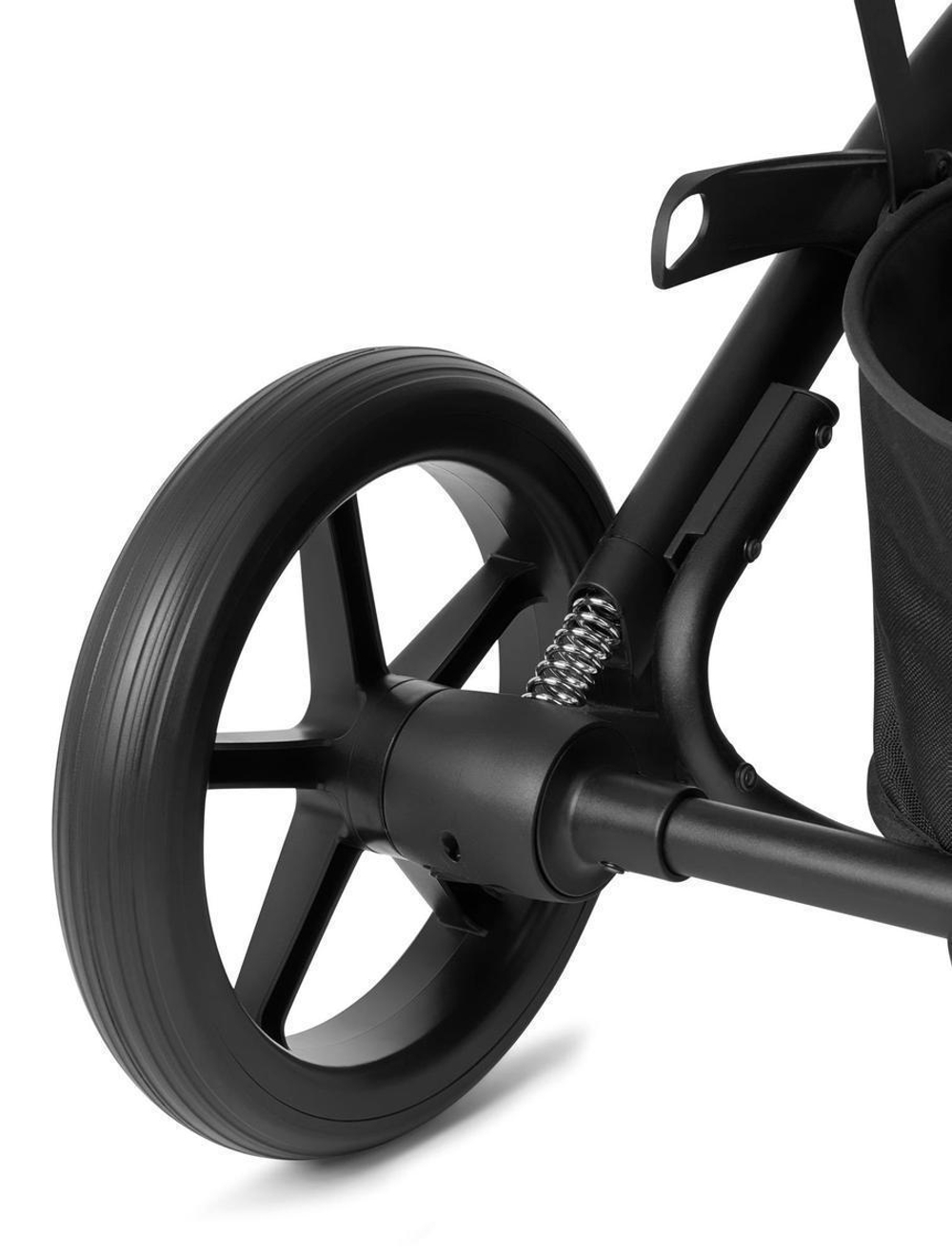 Коляска Cybex Balios S Lux BLK complete Aton B2 Steel Grey 3 в 1 Moon Black с дождевиками