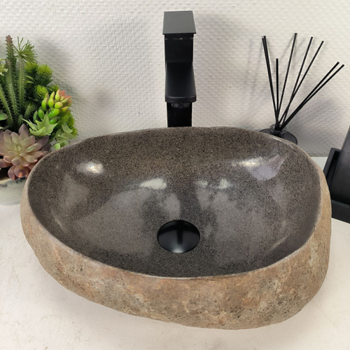 Раковина из речного камня RS-65066 43*32*14 0861