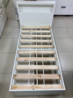 Кровать с ящиками Милан МДФ белый/белый 900*1900