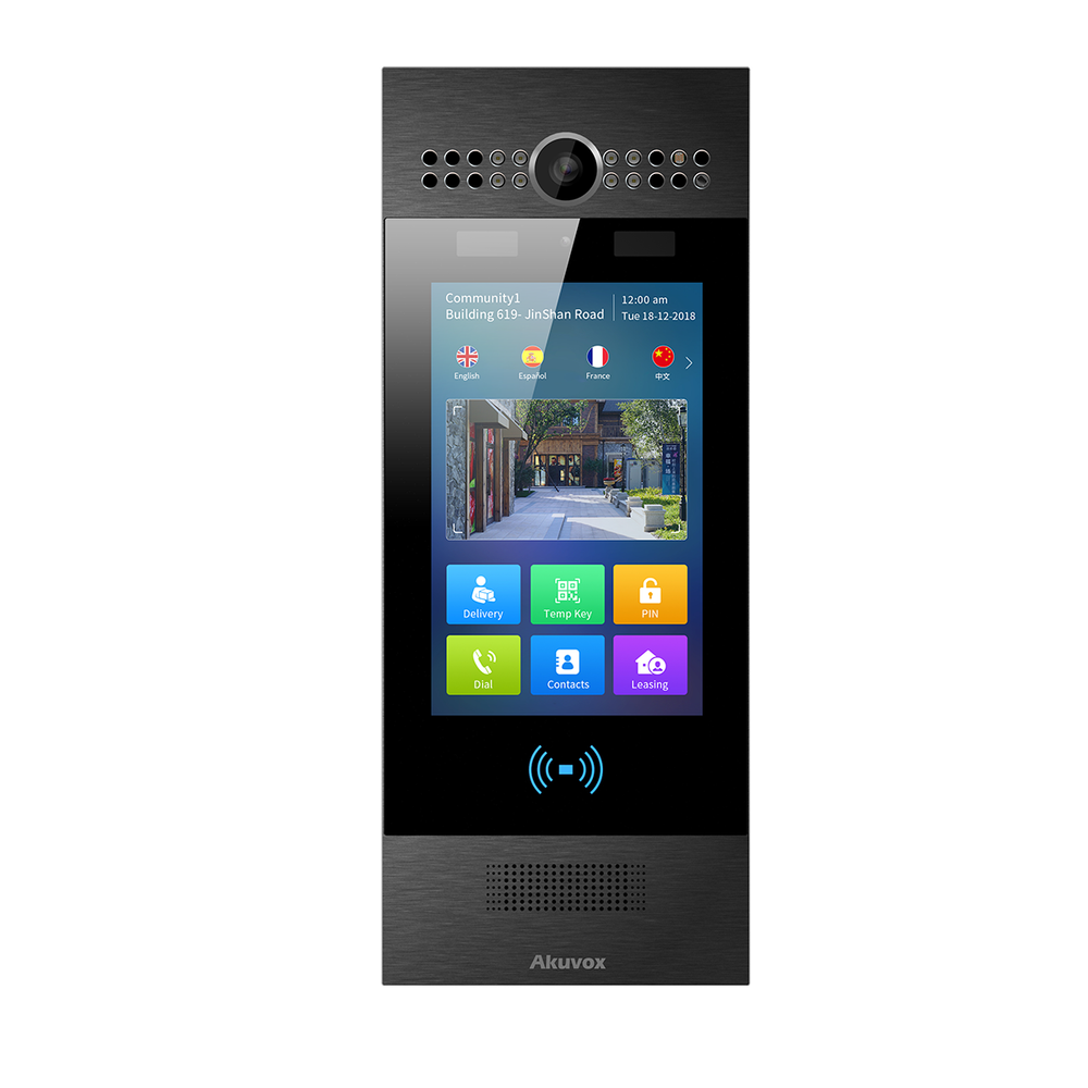 Akuvox R29C-B SIP Door Phone with Facial Recognition and Thermometry (in-wall)