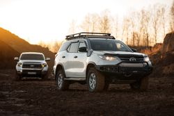 Бампер силовой передний BMS ALFA для Тойота Фортунер 2015–2020