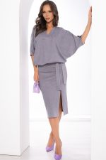Платье "Вэнсдей" (светло-серое) П8284 LT Collection (Акция)
