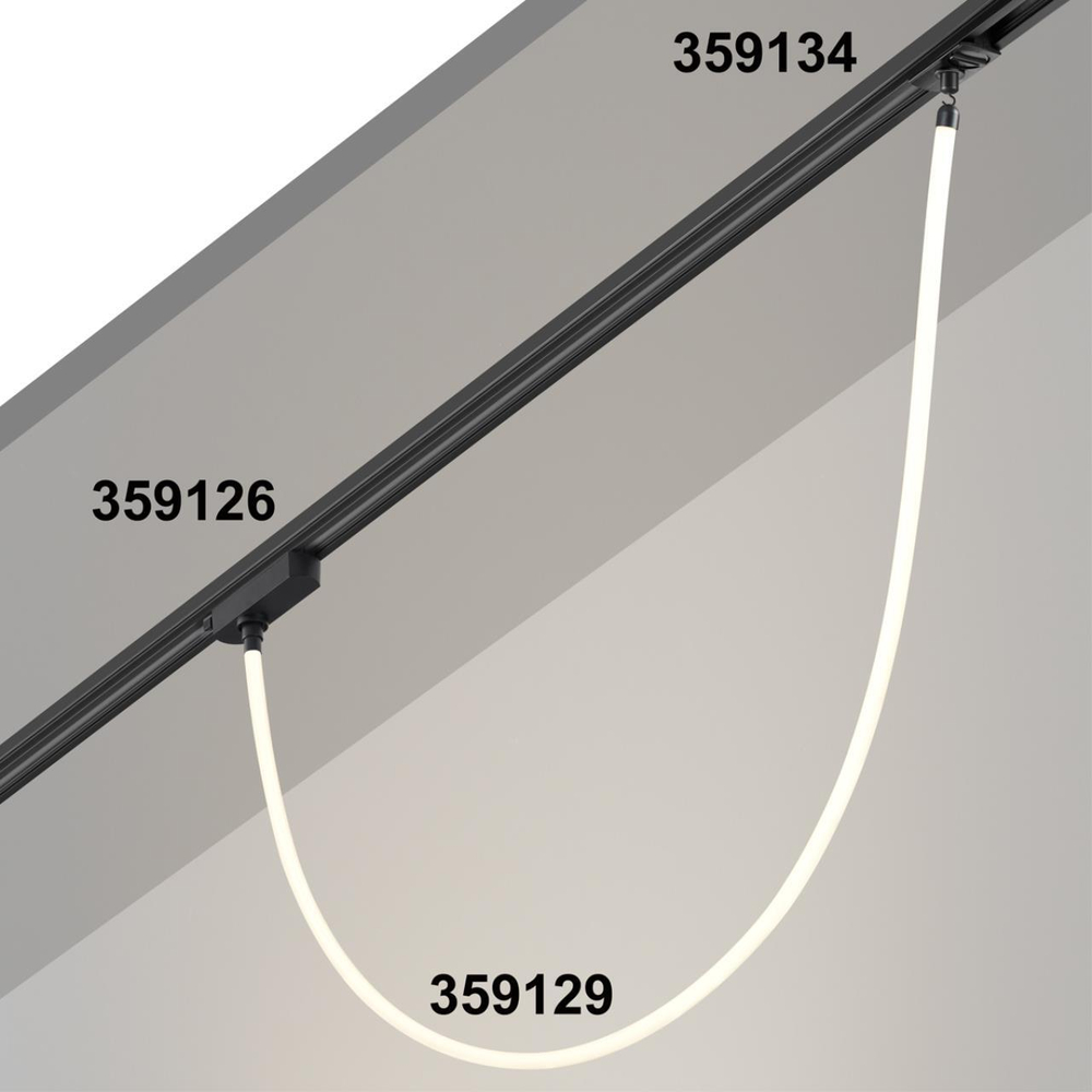 359129 KONST NT23 068 черный Светильник светодиодный IP20 LED 4000K 14W 170-265V 1400Лм RAMO