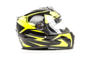 Шлем мото интеграл HIZER B561 №1 (L) black/yellow