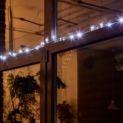 ULD-S0500-050-DTA WHITE IP20 Гирлянда светодиодная с контроллером. 5м. 50 светодиодов. Белый свет. Провод прозрачный. ТМ Uniel