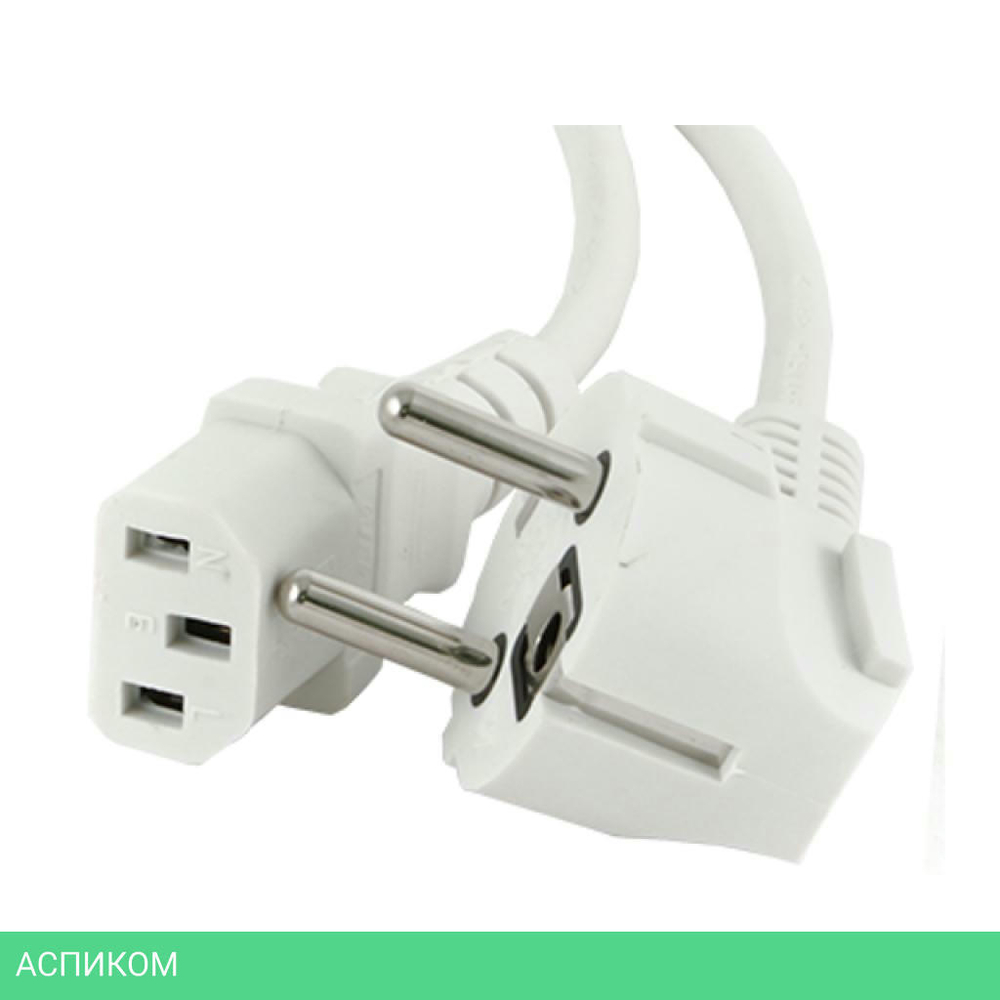 Кабель питания Cablexpert PC-186W-VDE белый