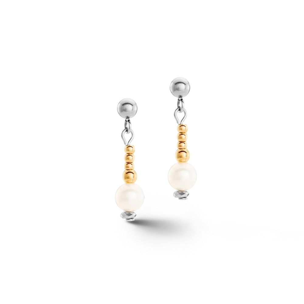 Пусеты White bicolor Coeur de Lion