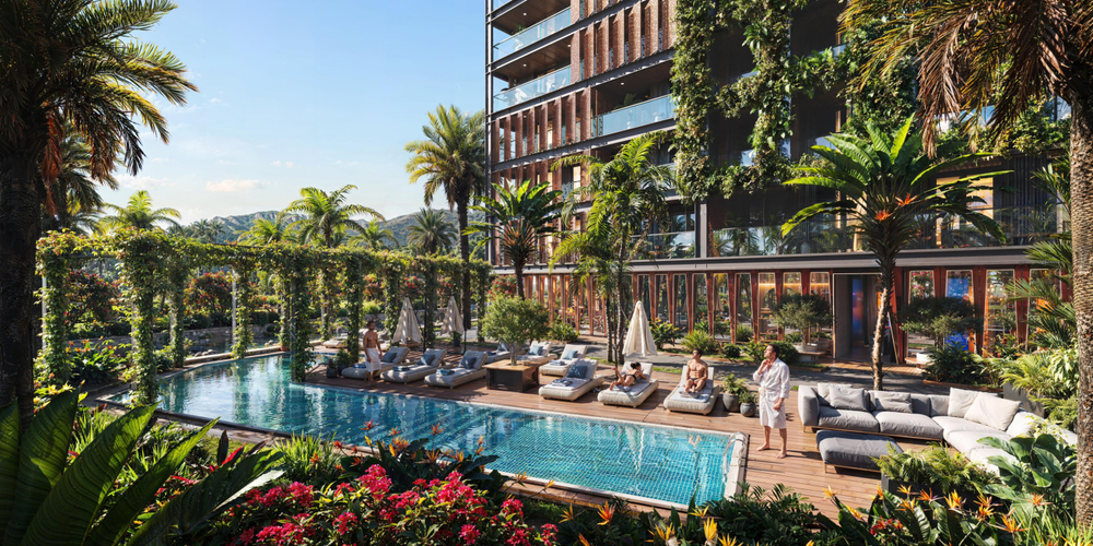 ЖК "STAY&RENT" Грузия, Батуми. Жилой комплекс премиум-класса в новом центре города. Рядом пляж 850м, парк Качиньских, велодорожки, ТРЦ и аэропорт в 5 минутах. Победитель European Property Awards 2025-2026 в номинации «Многофункциональные комплексы»