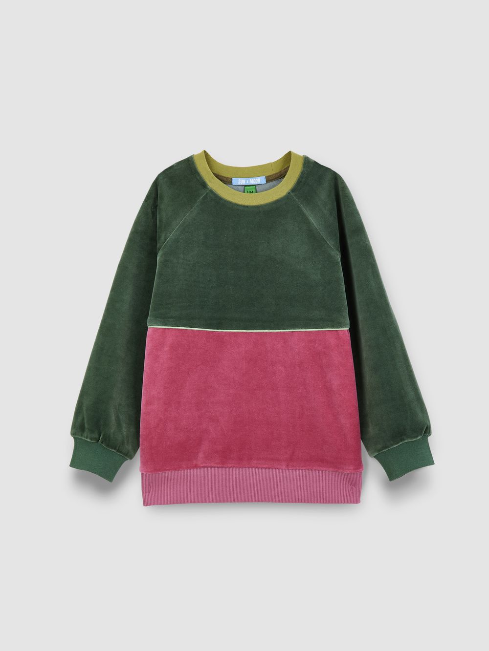 Велюровый свитшот ГРАНИТ/БРУСНИКА