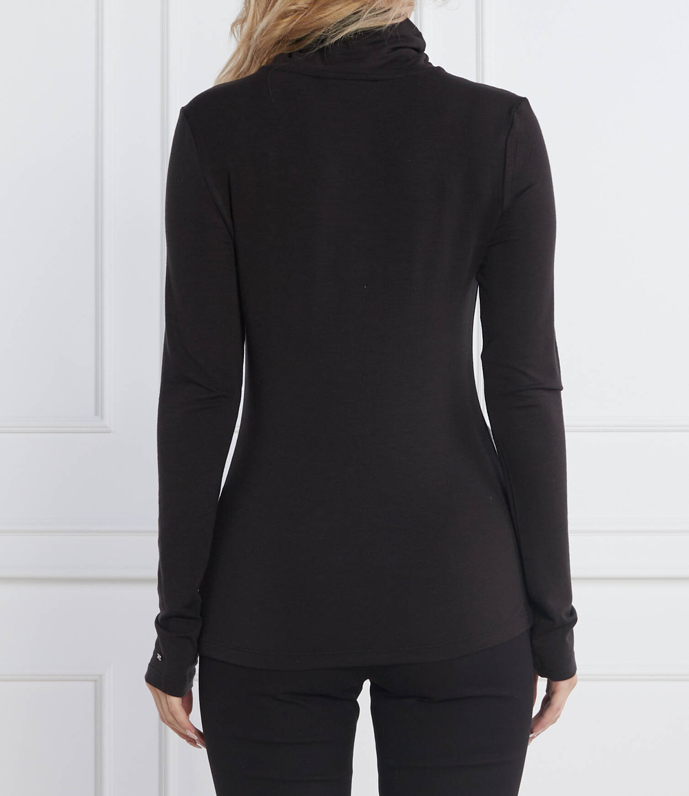 гольф soft tencel Tommy Hilfiger - черный(WW0WW36138)