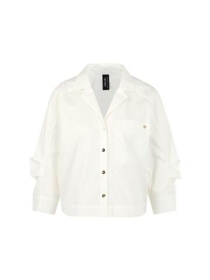 Marc Cain Блуза укороченная со сборкой на рукавах