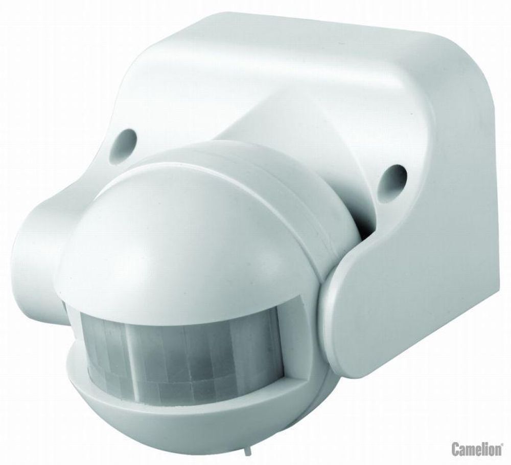 Сенсор включения освещения 180град. LX-39/Wh настенный бел. Camelion 6445 Сенсор включения освещения 180град. LX-39/Wh настенный бел. Camelion 6445