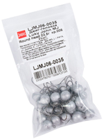 Джиг-головка Lucky John MJ ROUND HEAD 3.5г крючок №6 (25шт.в упк.)