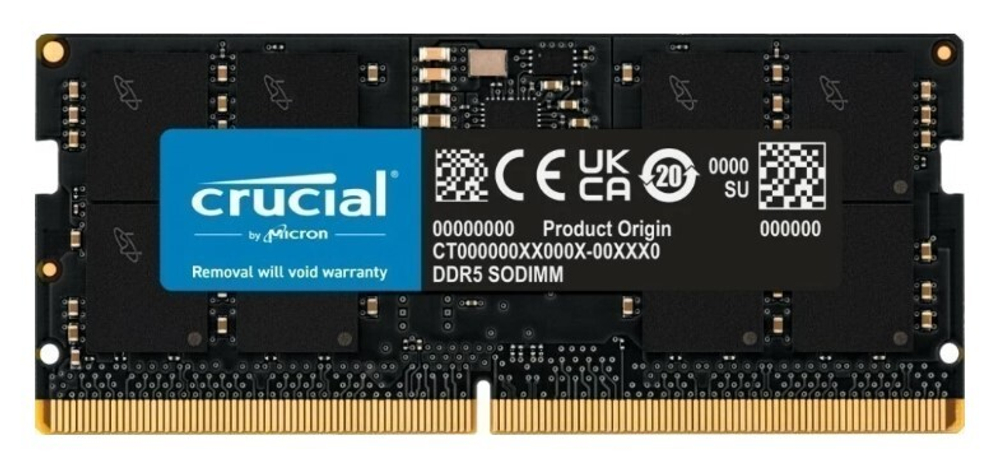 Модуль памяти SODIMM DDR5 16GB Crucial CT16G56C46S5