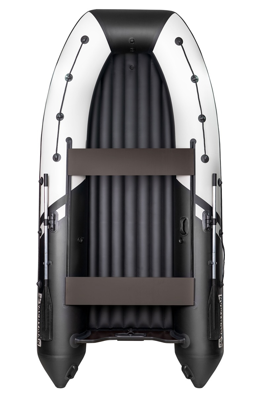 YACHTMAN-360 НДНД (Яхтман) белый-черный (лодка ПВХ нднд под мотор с усилением)