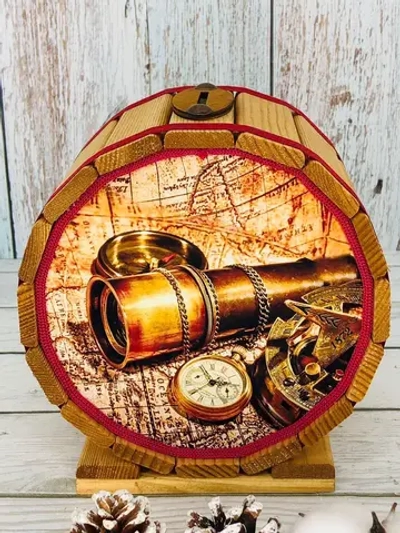 Копилка-бочка "Путешествие "