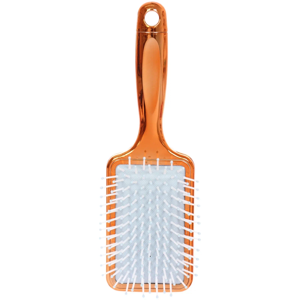 Расческа массажная зеркальная «Animals», принт девушки, микс 4 цвета, 7*23.5см, (блистер Ultramarine)