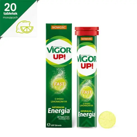 Бодрость вверх! Быстродействующая диетическая добавка, со вкусом лайма, 20 шипучих таблеток