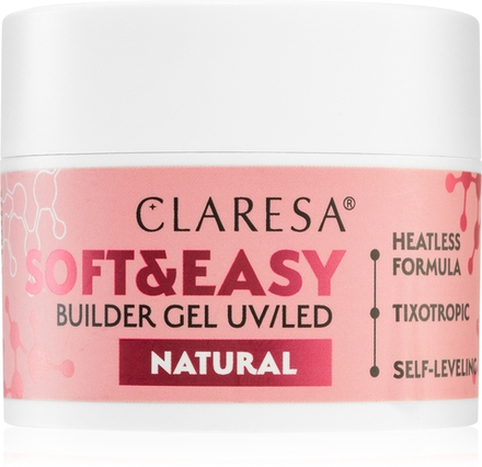 Claresa Soft&Easy Builder Gel - Гель-подложка для ногтей оттенок Natural, 45 g