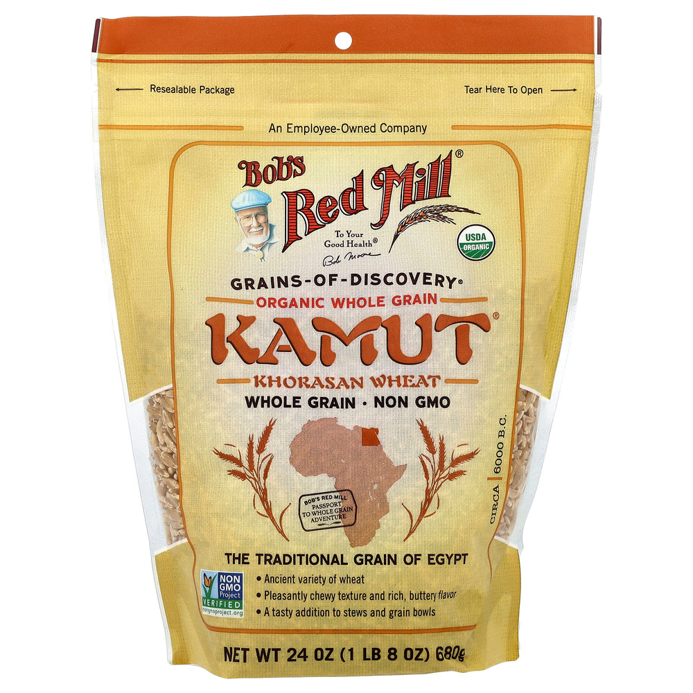 Bob's Red Mill, Kamut, органические цельные зерна, 680 г (24 унции)