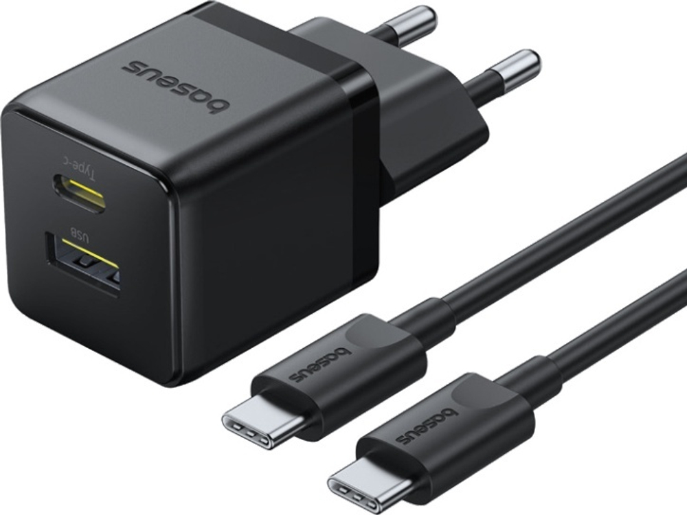 Зарядное устройство Baseus Palm USB Type-C, USB черный