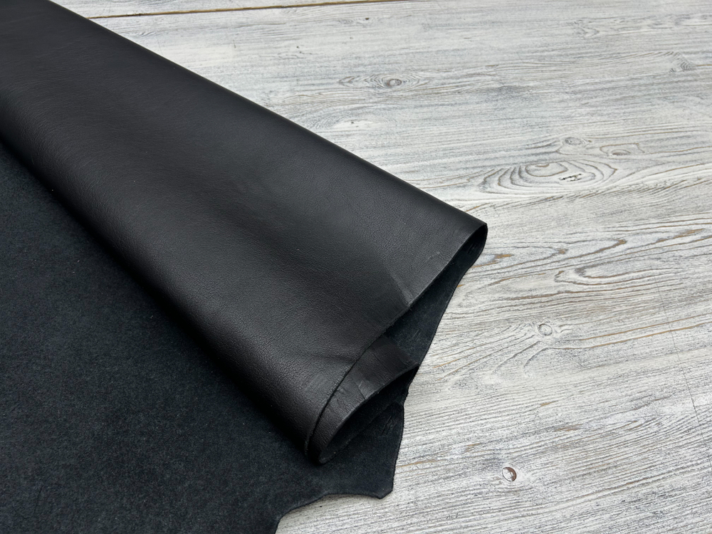 Буфало цв. Черный / Buffalo Grange Nero, толщ. 1,5-1,7 мм, натуральная кожа