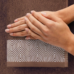 Полотенце махровое Калипсо 70х140 коричневое