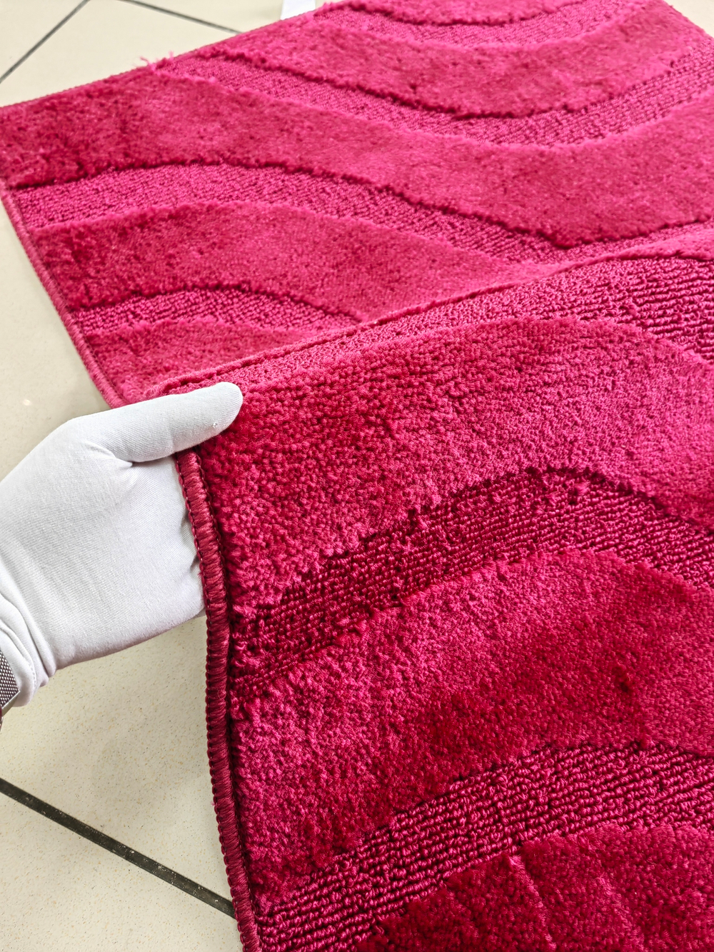 Комплект ковриков для ванной Confetti Bath Maximus Symphony 2577 Burgundy BQ (60*100; 50*60)