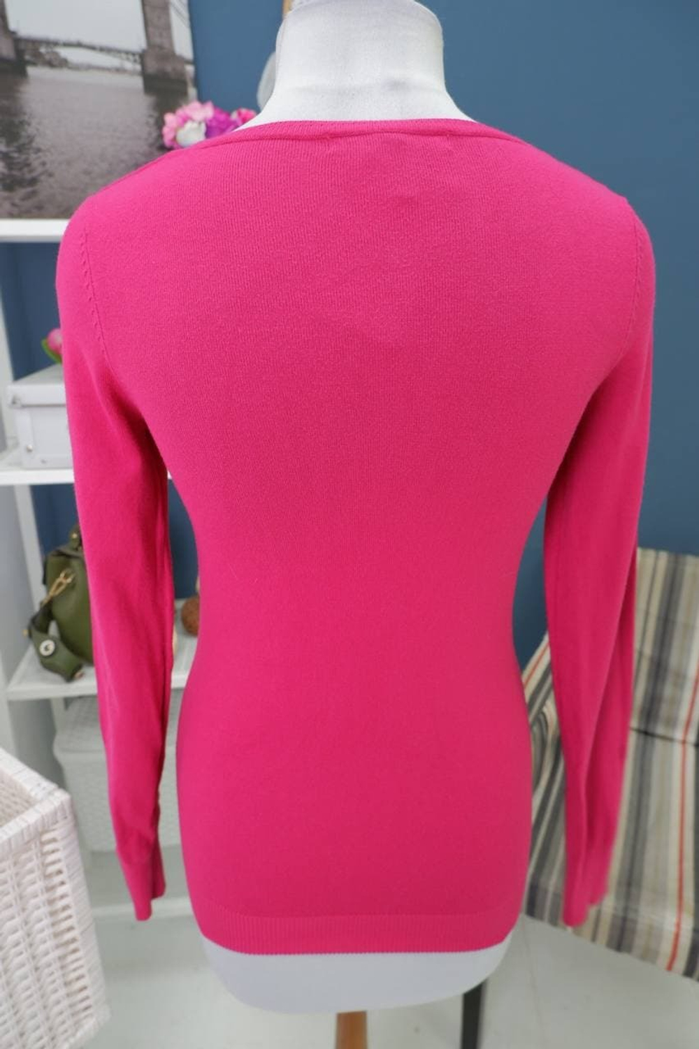 Кардиган Bershka ягодного оттенка 46 размер