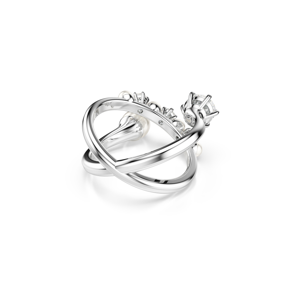 MATRIX:RING PEARL OPEN WHITE/RHS 55