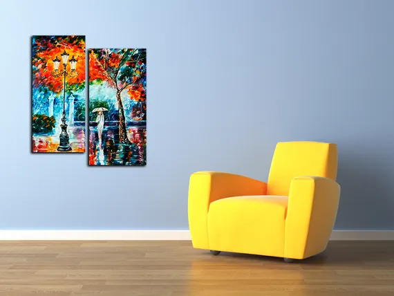 Модульная картина "Дождь"