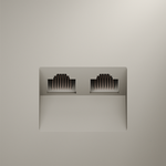 Розетка компьютерная встраиваемая VOLTUM S70 двойная RJ45+RJ45 кат.6, (кашемир)