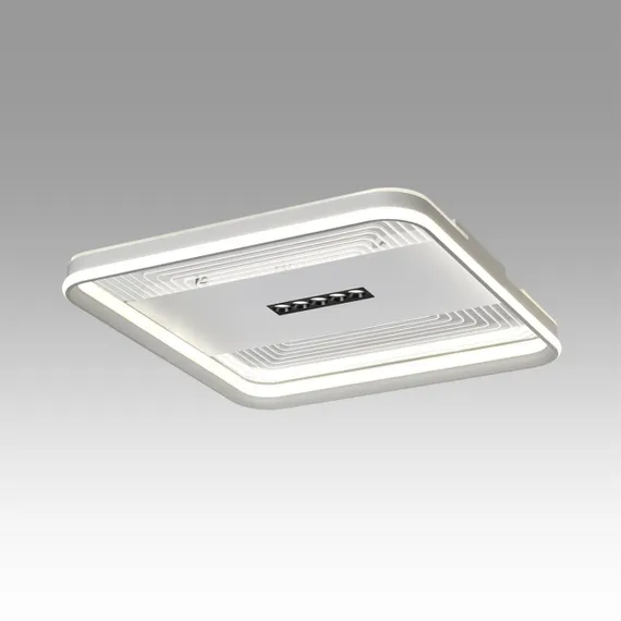 7664/110LS MITRA LED SN 62 Светильник пластик/белый LED 110Вт 3000-4000-6000K 480х480 IP20 пульт ДУ SOLAR