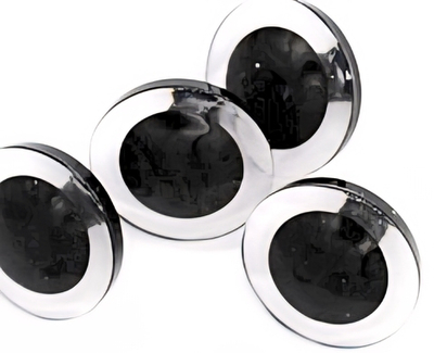 Глазки винтовые с фиксатором, d 3 см