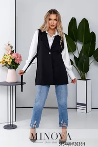 Жилет 2036Н-черный Minova