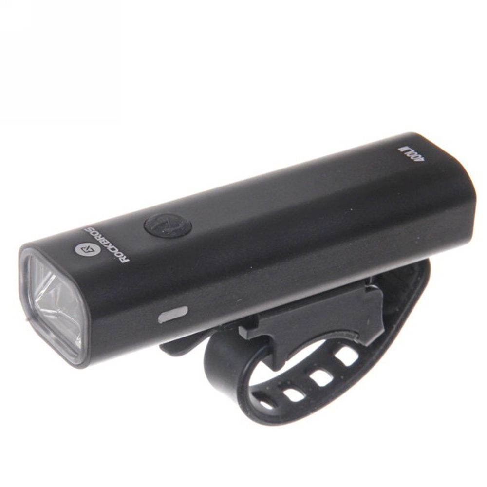 Фонарь велосипедный, передний Rockbros YQ-QD400LM (аккум. 2000 mAh, 3 режима,USB)