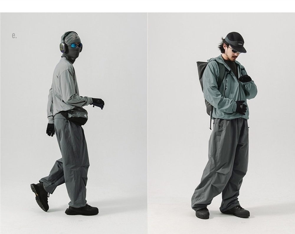 Штаны Nothomme BlueMonte Parachute серый