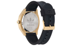 Adidas Originals FASHION Wrist Watch Quartz Movement Silicone Strap 43mm Beige Watch Dial Men"s Watches