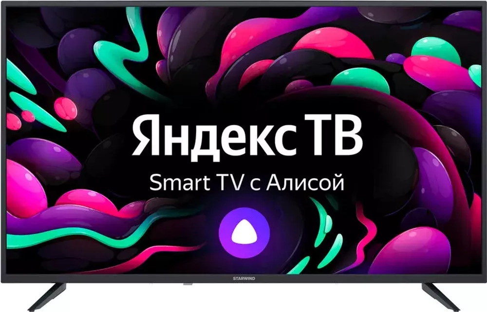 Телевизор Starwind 43" SW-LED43UG401 Яндекс.ТВ черный 4K