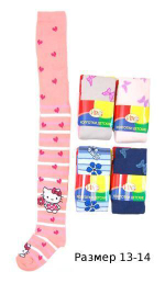 Колготки для девочек К 46 р.104 в ассортименте (Игла), 1 шт.