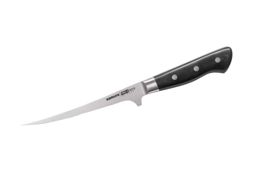 Нож кухонный Samura Pro-S малый филейный 139 мм, G-10