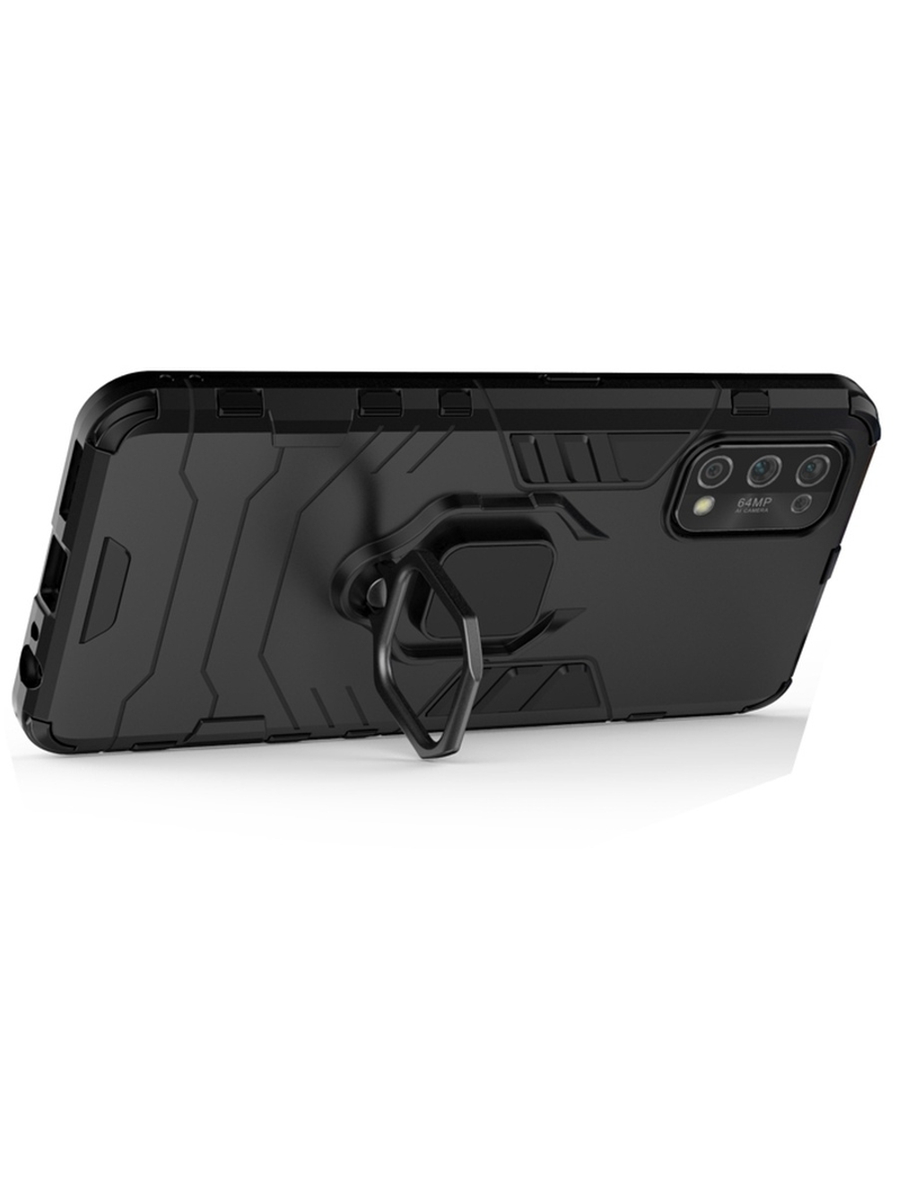 Противоударный чехол с кольцом Panther Case для Realme 7 Pro