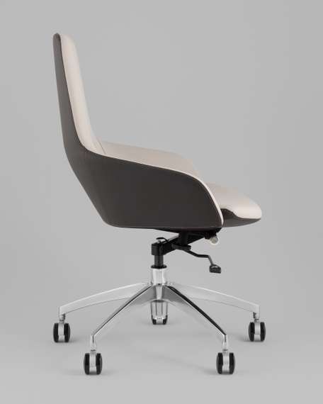 Кресло офисное TopChairs Soulo светло-серый, серый