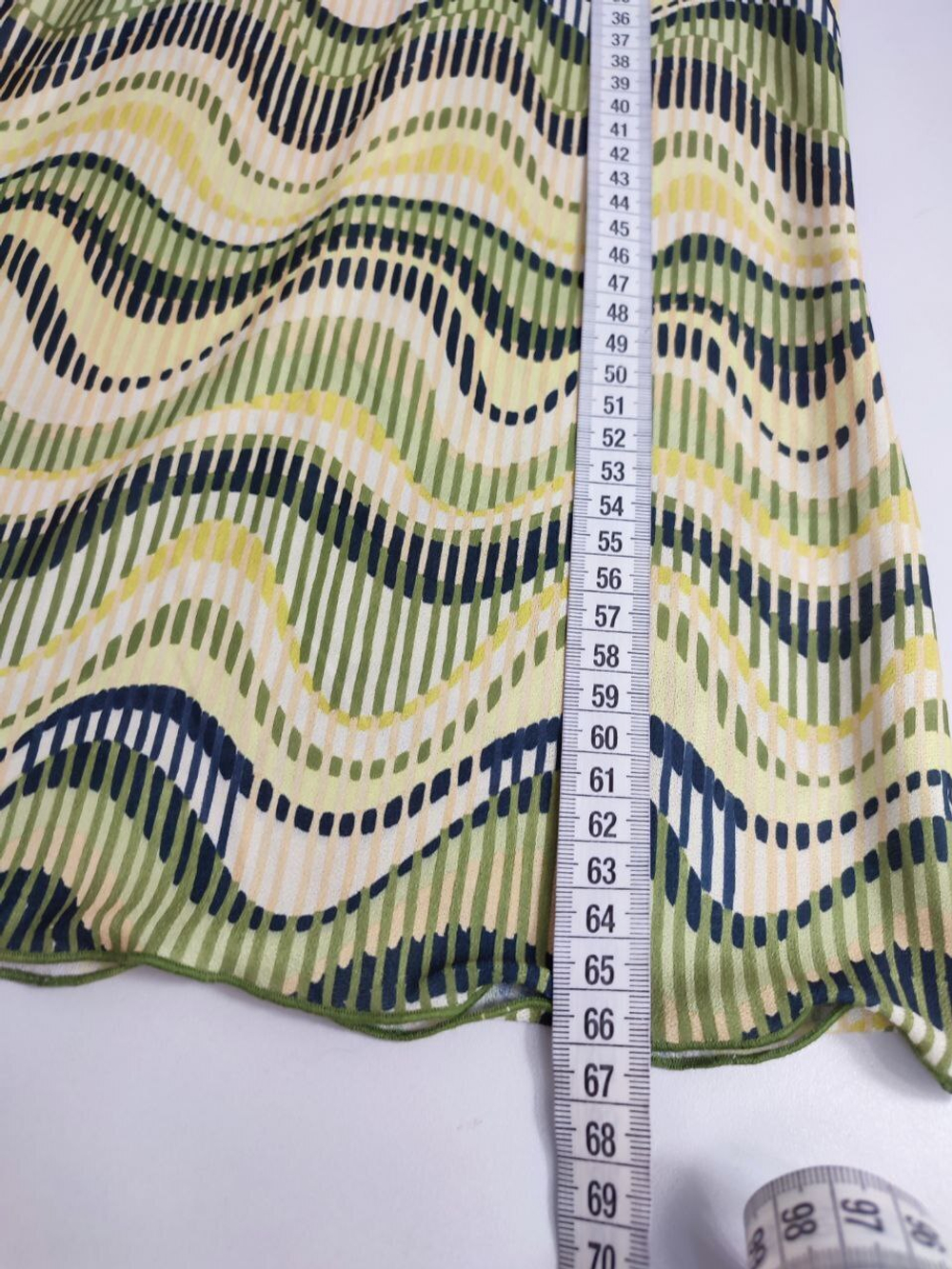 Блузка с волнообразным принтом 50 размер